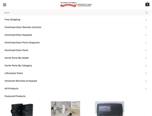Tablet Screenshot of overheaddoorpartsonline.com